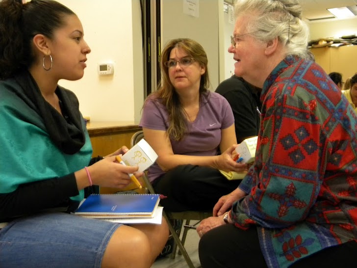 Three People Talking